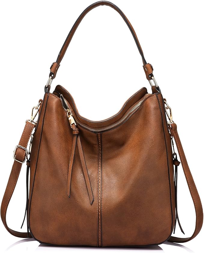 Designer Leather Bucket Bag