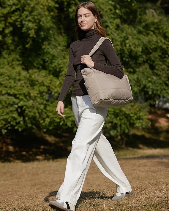 BAGSMART Puffy Tote Bag