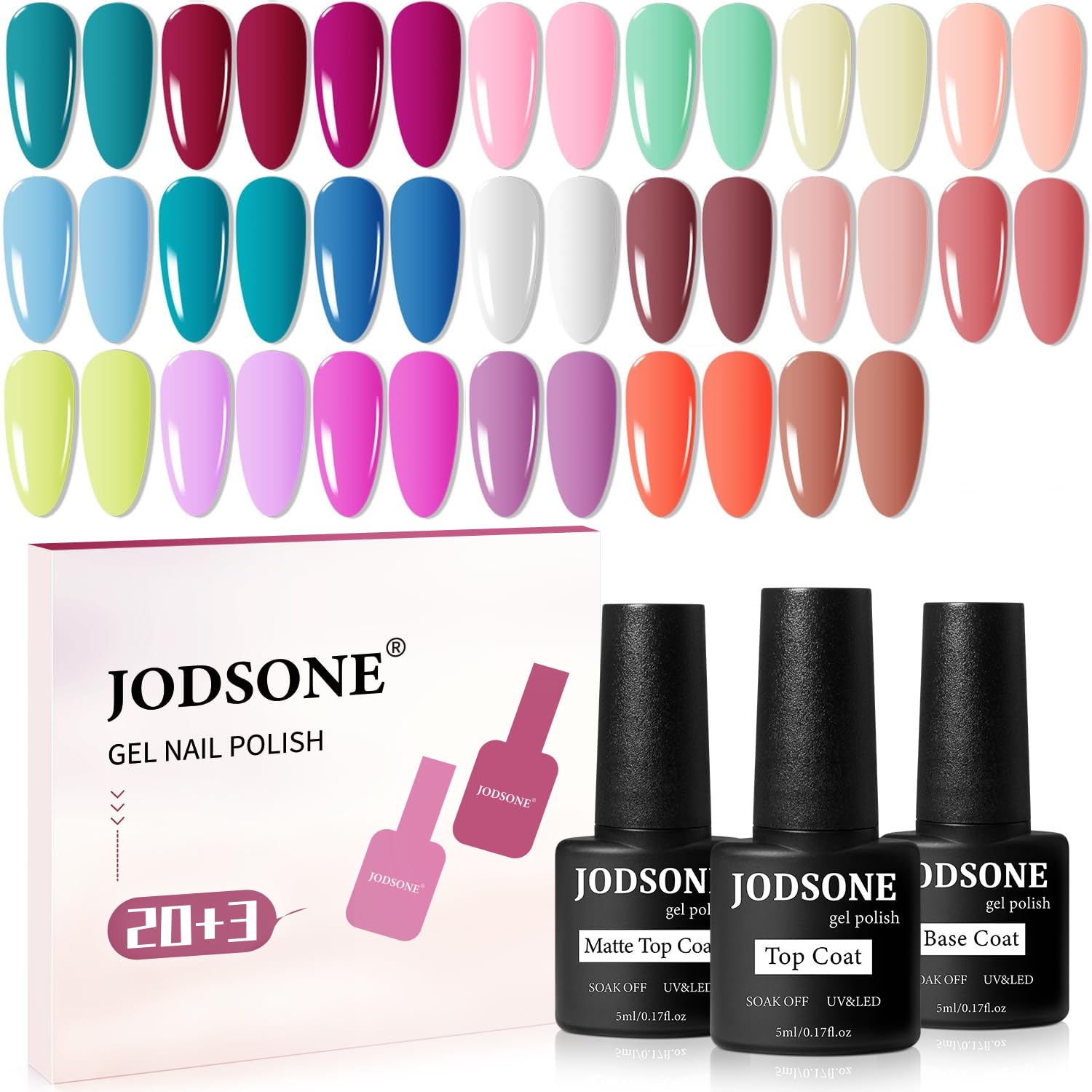 JODSONE 23 PCS Gel Polish Kit
